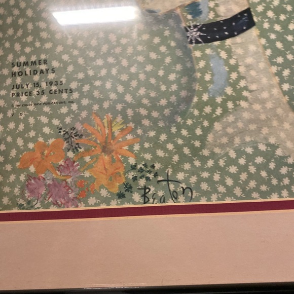 Vogue July 15, 1935 Magazine Cover Framed Vintage - Picture 6 of 7